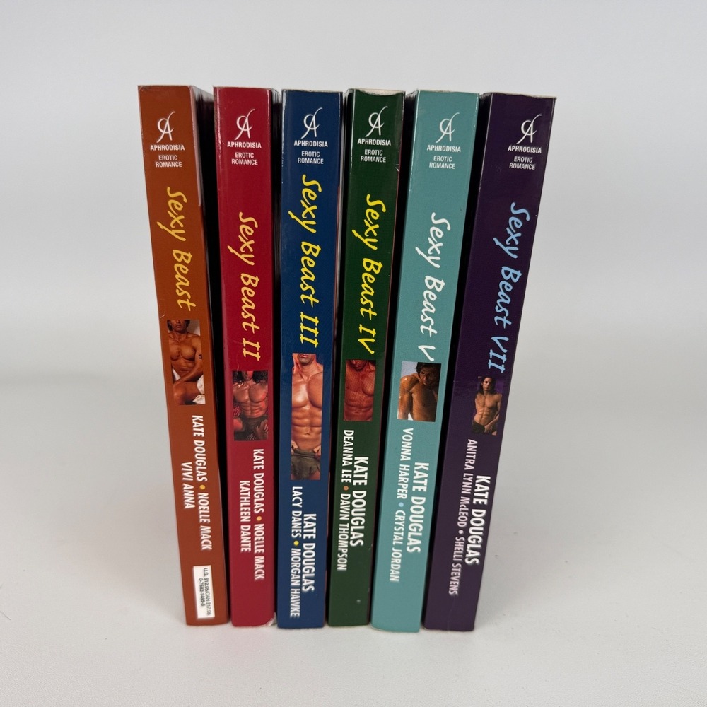 Lot of 6 Trade PB Books Kate Douglas SEXY BEAST Series Paranarmal #1-5, 7‎